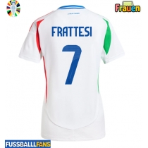 Italien Davide Frattesi #7 Auswärtstrikot Frauen EM 2024 Kurzarm